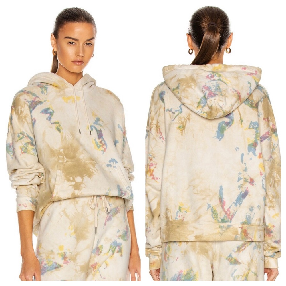John Elliott Alma Hoodie Confetti Dye Pullover Sweatshirt